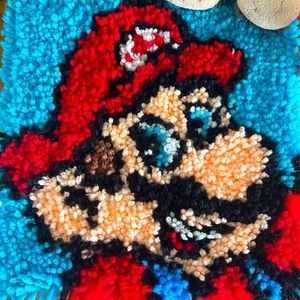Super Mario Latch Hook Rug / small size